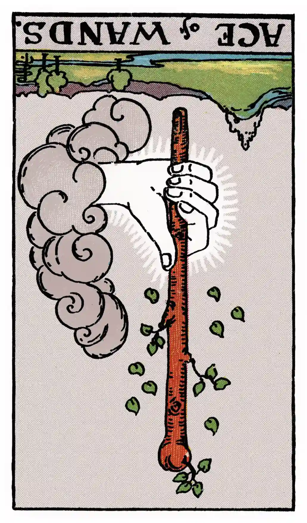 22 Ace of Wands (Reversed)