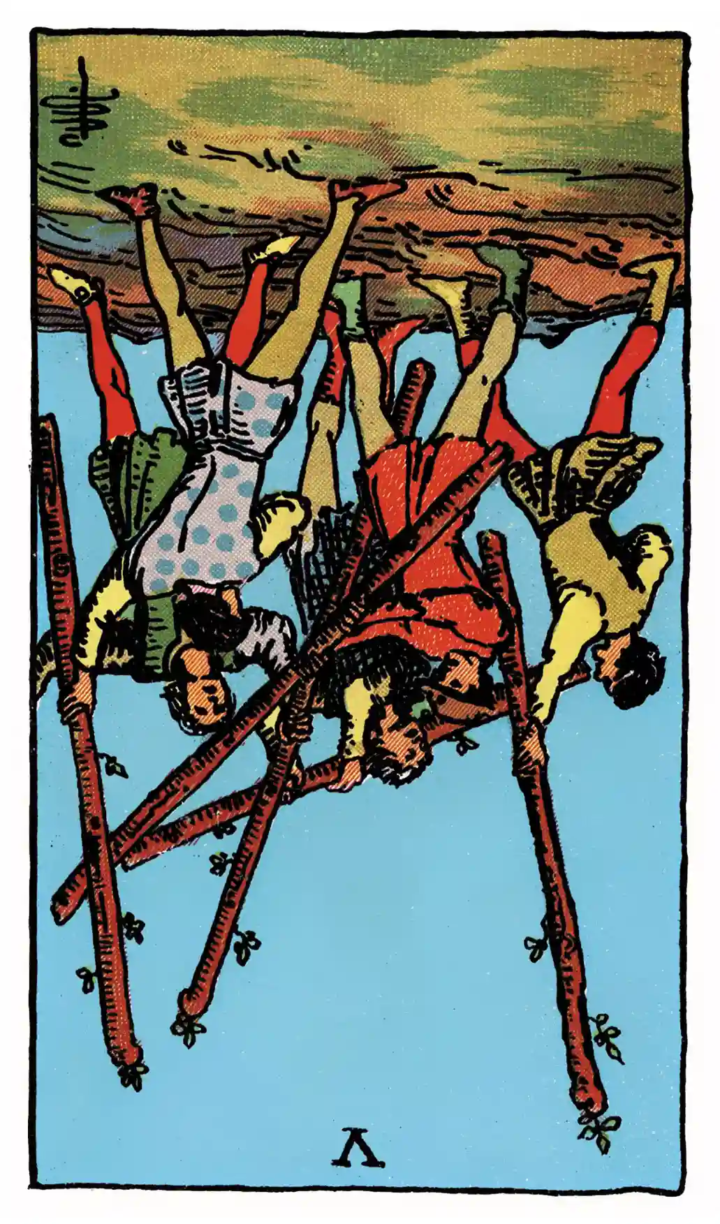 26 Five of Wands (Reversed)