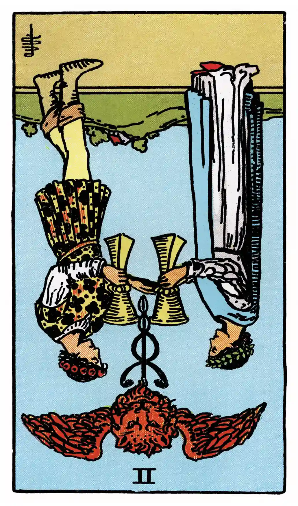 37 Two of Cups (Reversed)