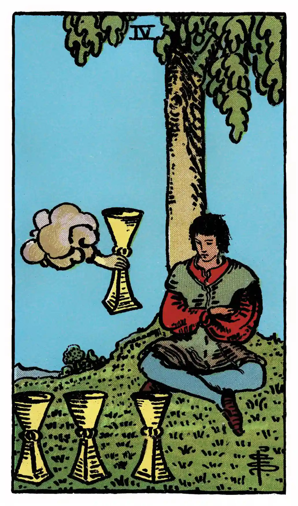 39 Four of Cups (Upright)