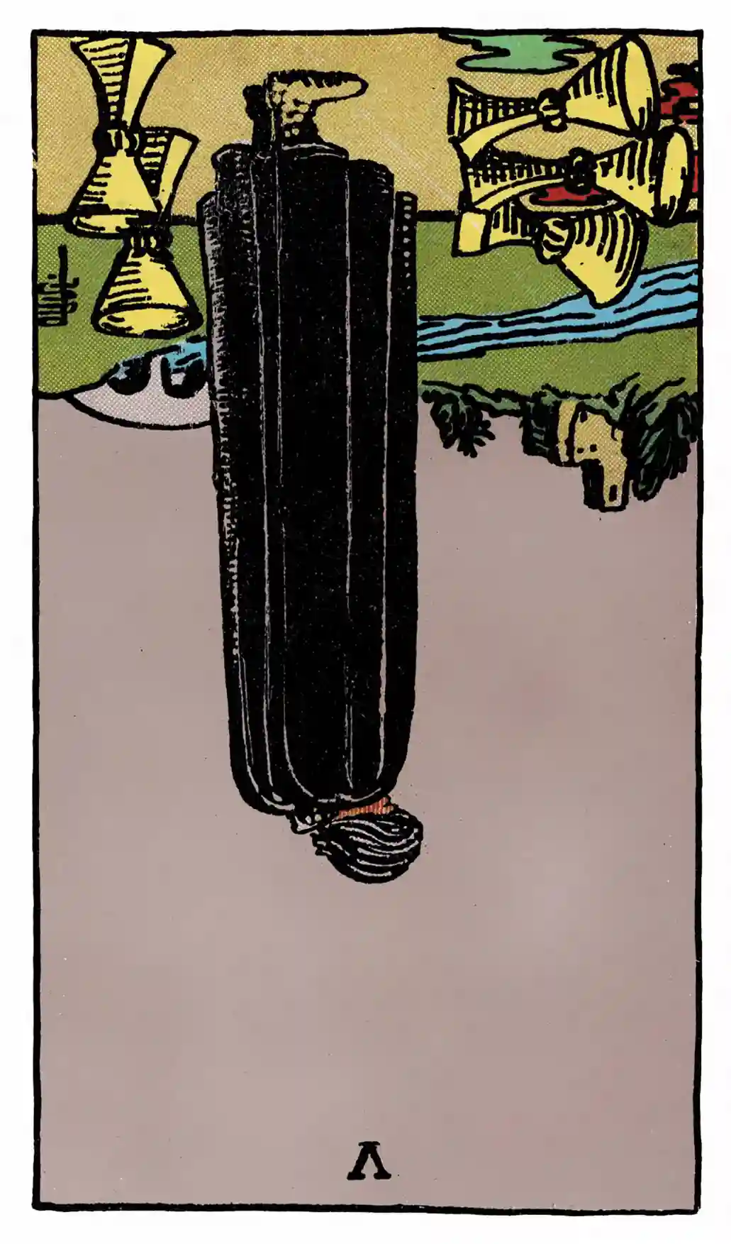 40 Five of Cups (Reversed)