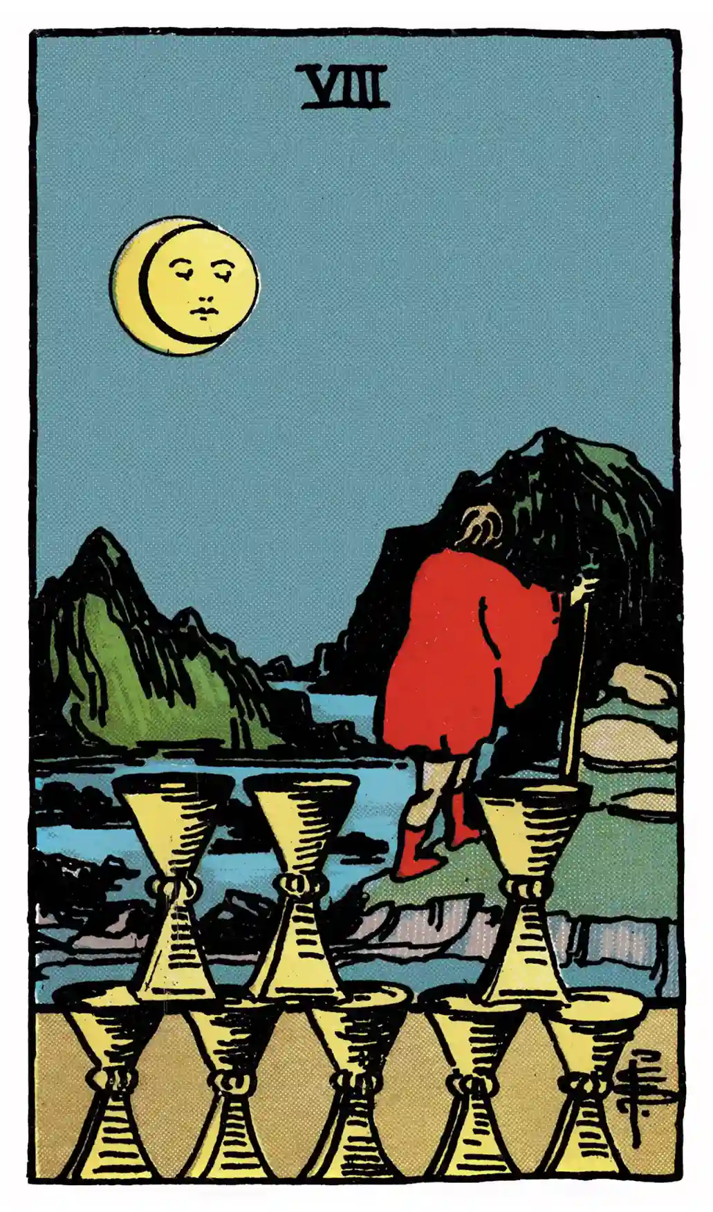 43 Eight of Cups (Upright)