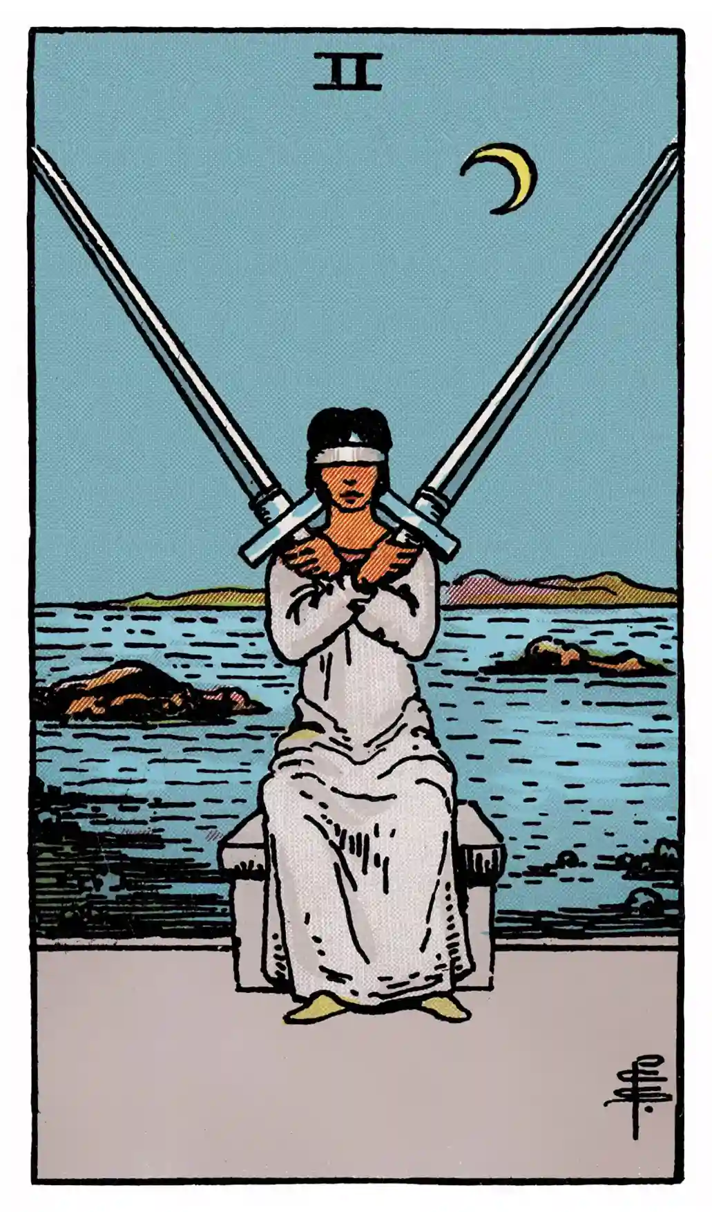 51 Two of Swords (Upright)