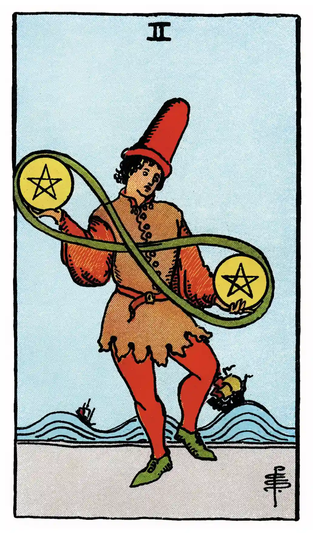 65 Two of Pentacles (Upright)