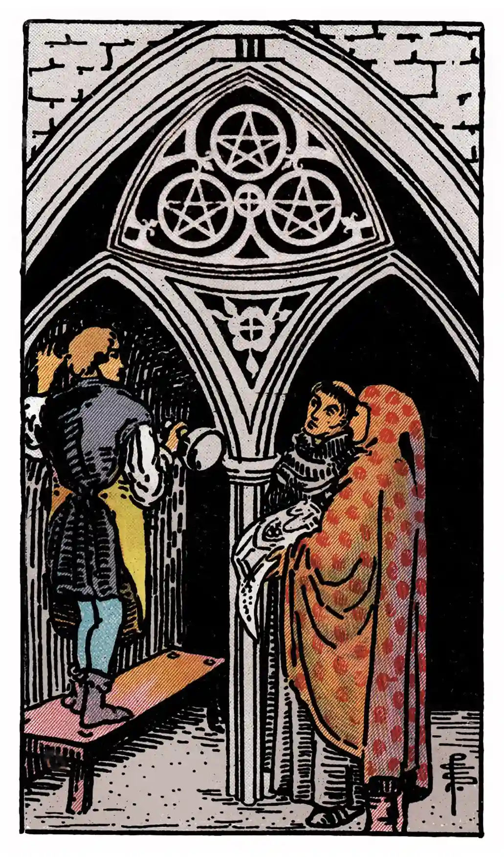 66 Three of Pentacles (Upright)