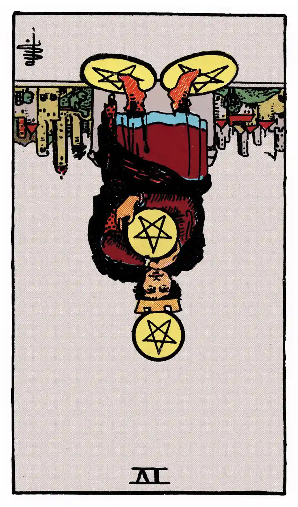67 Four of Pentacles (Reversed)
